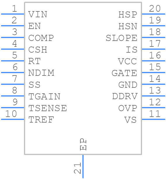 LM3424QMH/NOPB - Texas Instruments - PCB symbol