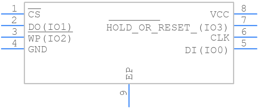W25Q128FVPIG - Winbond - PCB symbol
