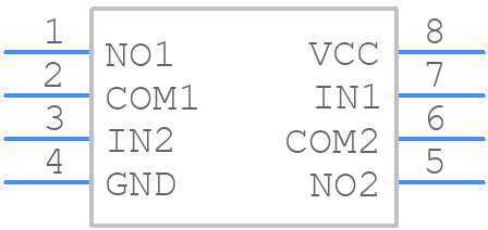 TS5A2066DCTRE4 - Texas Instruments - PCB symbol