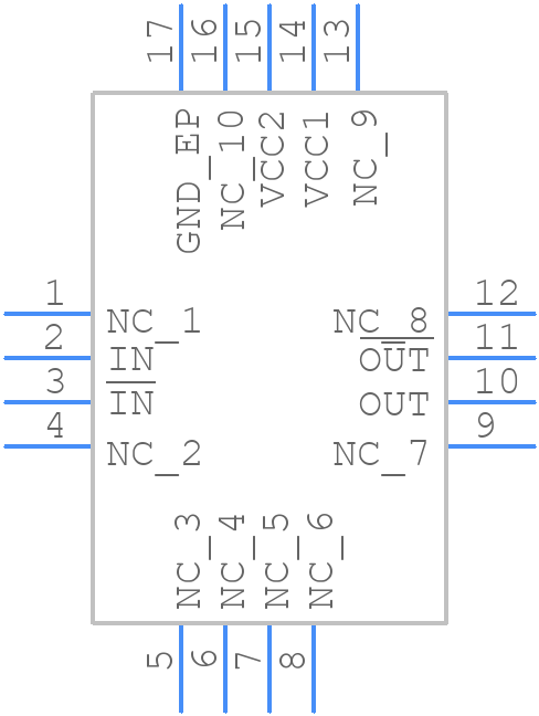 HMC493LP3E - Analog Devices - PCB symbol