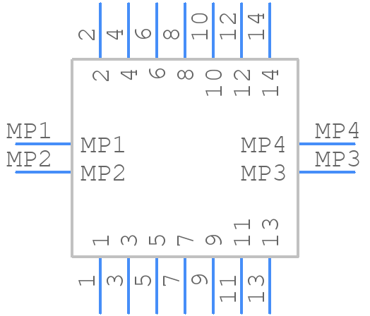 BM23PF0.8-14DP-0.35V(51) - Hirose - PCB symbol