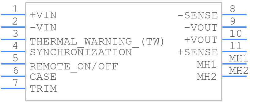 MTC3528S28 - XP POWER - PCB symbol