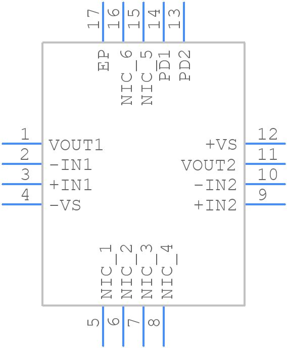 ADA4850-2YCPZ-RL7 - Analog Devices - PCB symbol