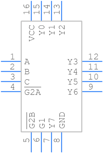 SN74LVC138ARSVR - Texas Instruments - PCB symbol