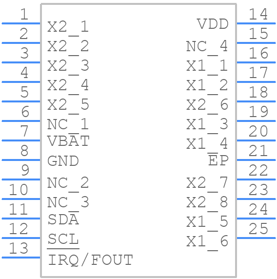 ISL12020MIRZ-T - Renesas Electronics - PCB symbol