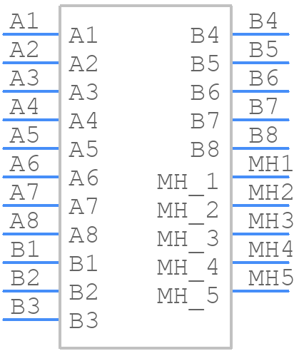KMDGX-8S/8S-S4N - Kycon - PCB symbol