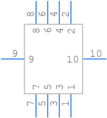 DS1128-06-S8B0P-X - Connfly - PCB symbol