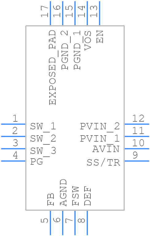 TPS62133RGT - Texas Instruments - PCB symbol