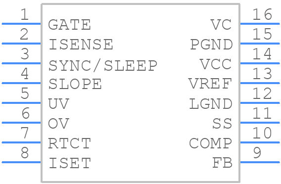 ISL6722AAVZ - Renesas Electronics - PCB symbol