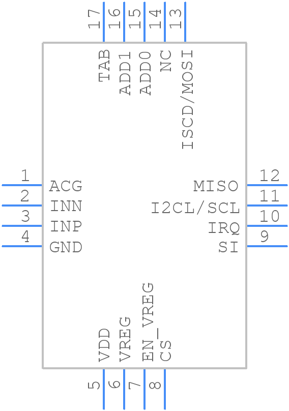 AS3935-BQFT - ams OSRAM - PCB symbol