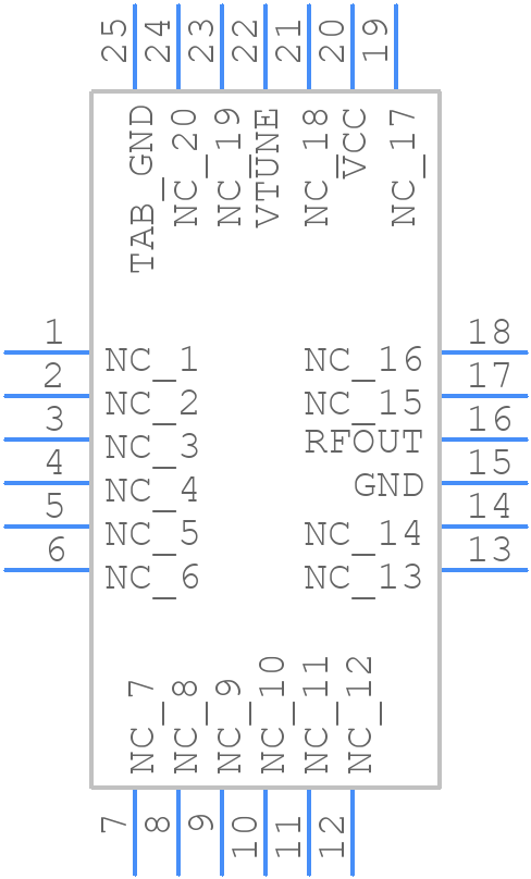 HMC385LP4E - Analog Devices - PCB symbol