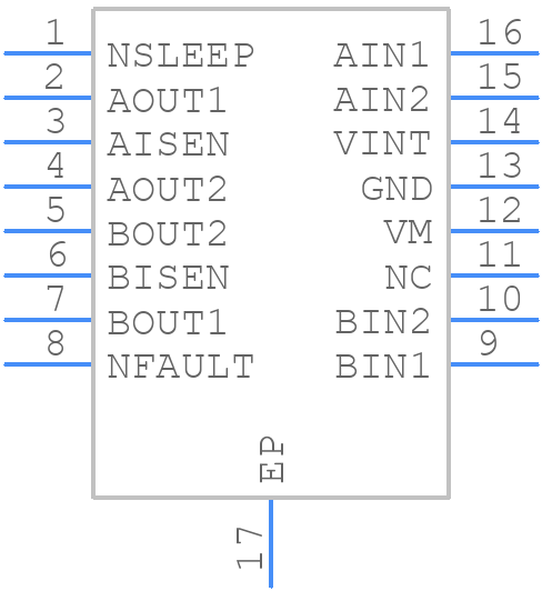 DRV8833CPWP - Texas Instruments - PCB symbol
