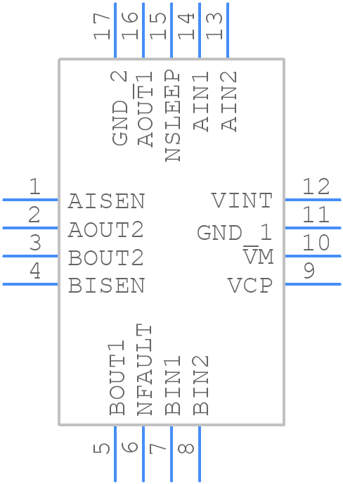 DRV8833RTYR - Texas Instruments - PCB symbol