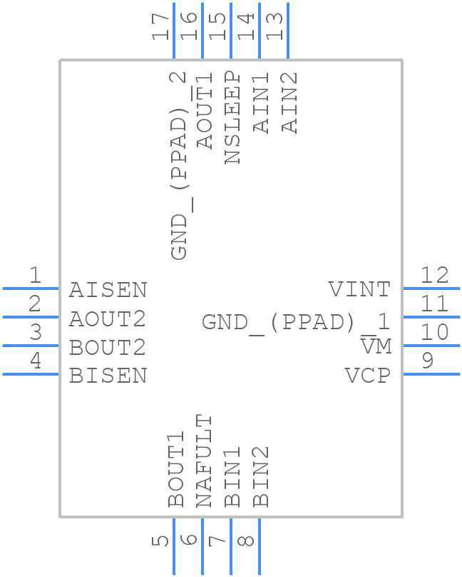 DRV8833RTYT - Texas Instruments - PCB symbol