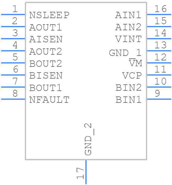 DRV8833PWP - Texas Instruments - PCB symbol
