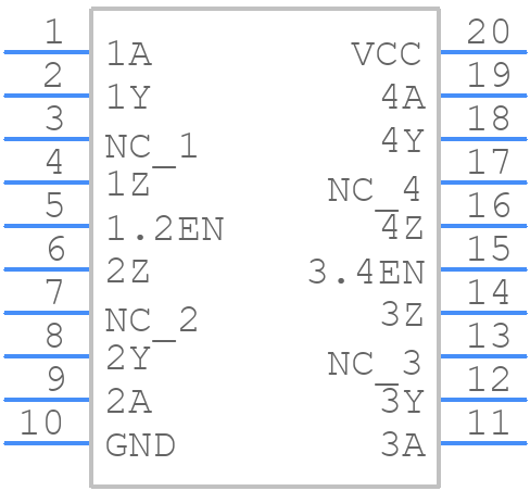 SN65LBC174ADW - Texas Instruments - PCB symbol