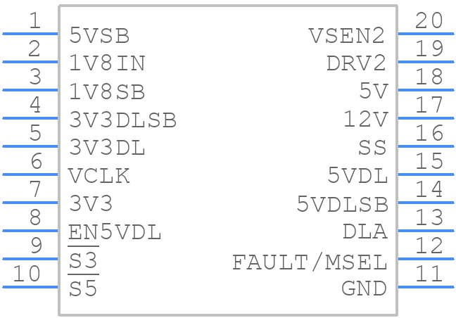 HIP6503CB-T - Renesas Electronics - PCB symbol
