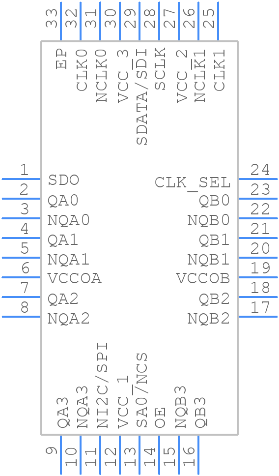 8P79818NLGI - Renesas Electronics - PCB symbol
