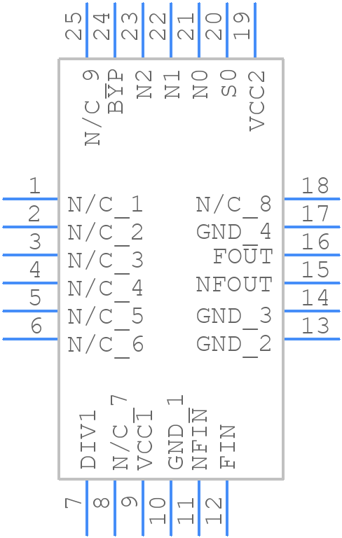 HMC705LP4ETR - Analog Devices - PCB symbol