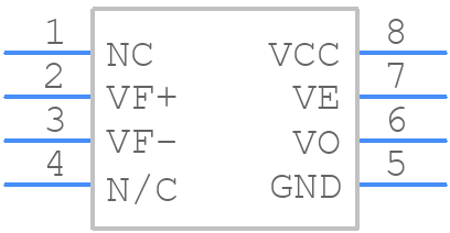 6N137SDVM - onsemi - PCB symbol
