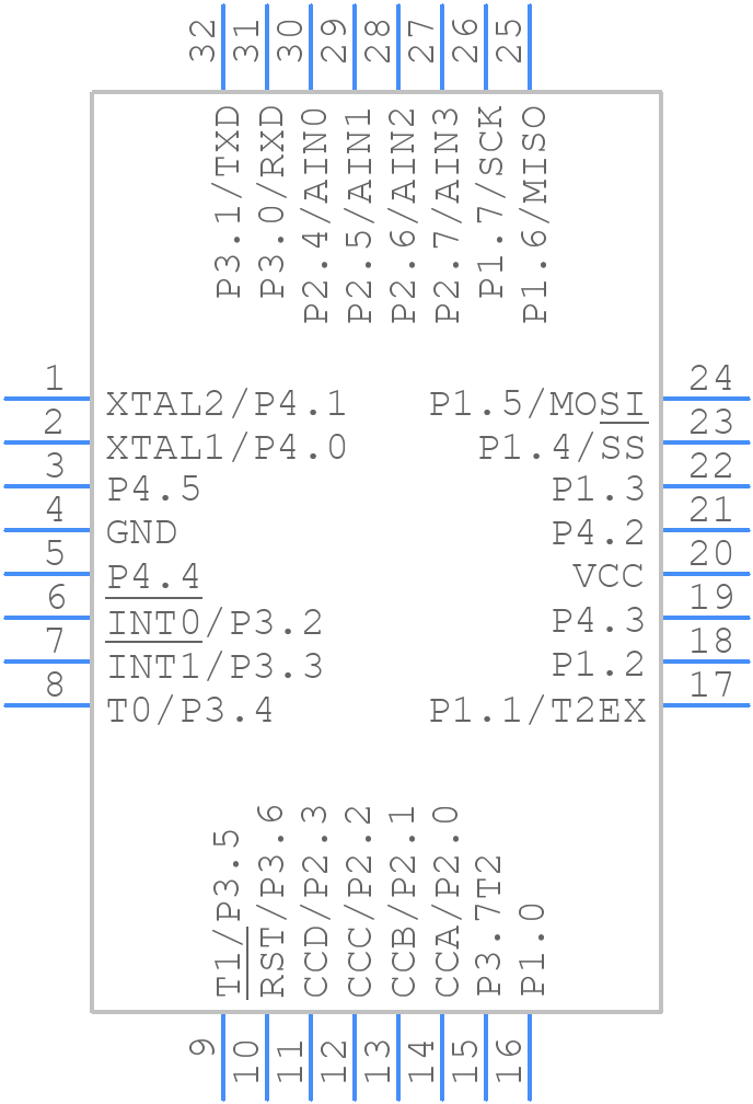AT89LP428-20JU - Microchip - PCB symbol