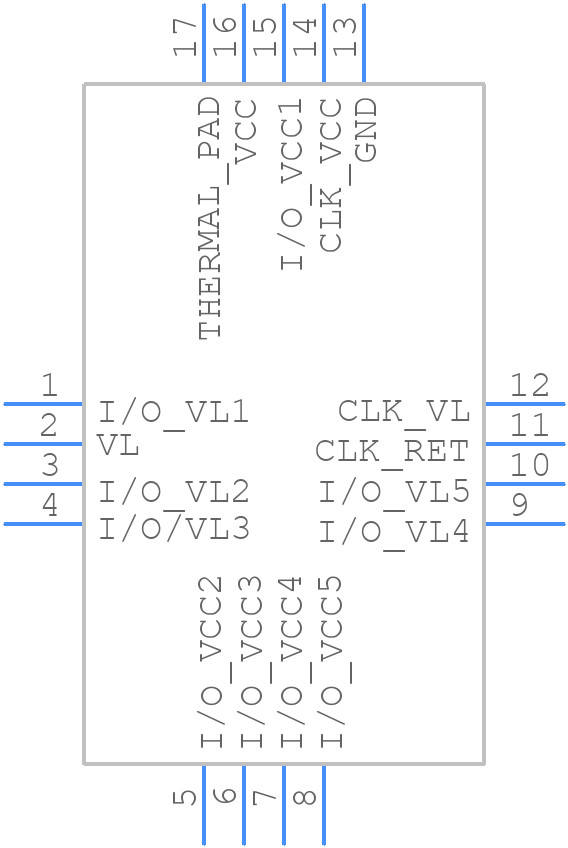 MAX13035EETE+ - Analog Devices - PCB symbol
