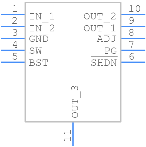 LTC3026EDD#TRPBF - Analog Devices - PCB symbol