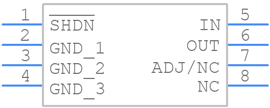 LT3009ESC8-5#PBF - Analog Devices - PCB symbol