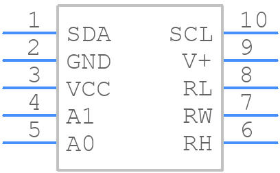 DS3501 - Analog Devices - PCB symbol