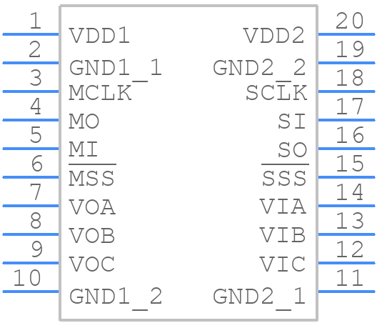 ADUM3153ARSZ-RL7 - Analog Devices - PCB symbol