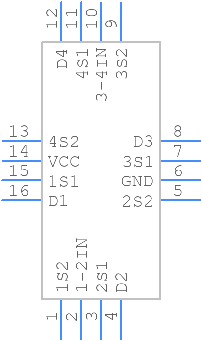 STG3699BVTR - STMicroelectronics - PCB symbol