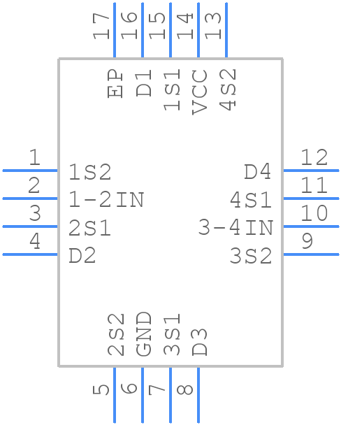 STG3699AQTR - STMicroelectronics - PCB symbol