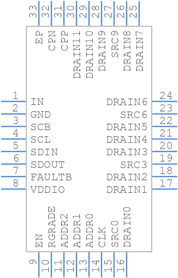 MAX20092ATJ/VY+ - Analog Devices - PCB symbol