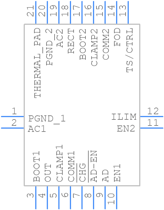 BQ51013BRHLT - Texas Instruments - PCB symbol