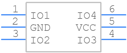 TPD4E001DBVR - Texas Instruments - PCB symbol