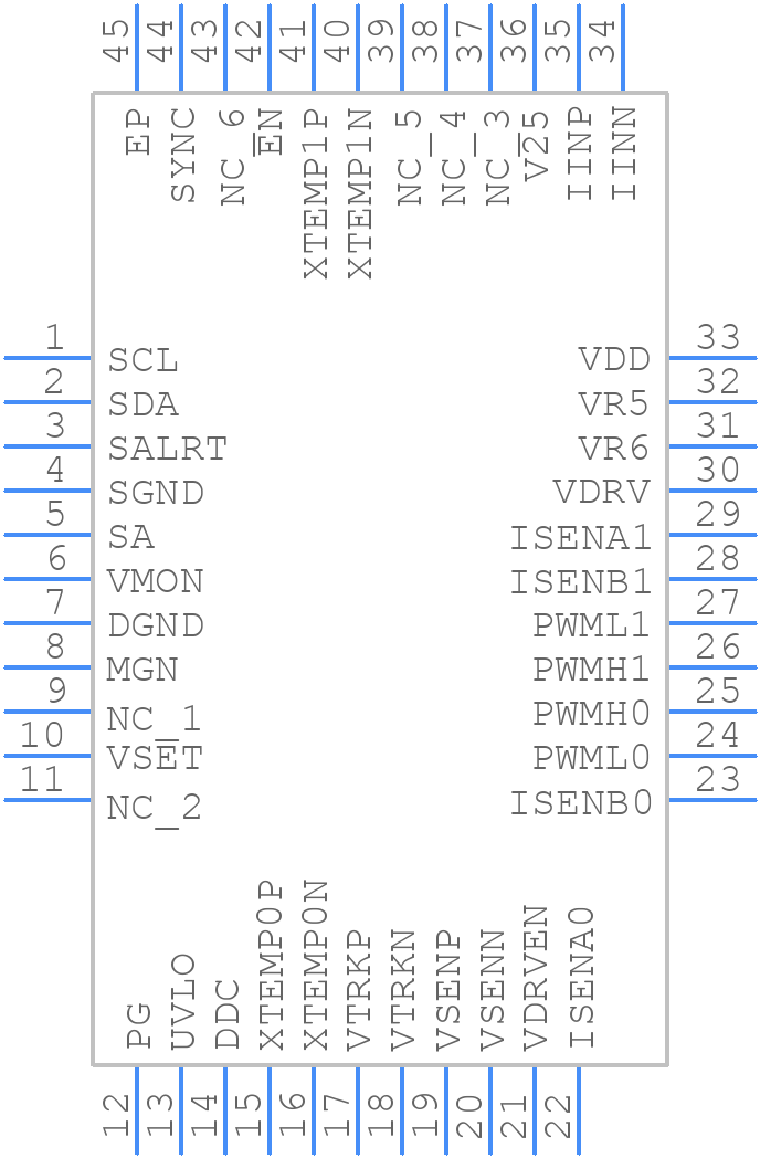 ZL8801ALAFTK - Renesas Electronics - PCB symbol