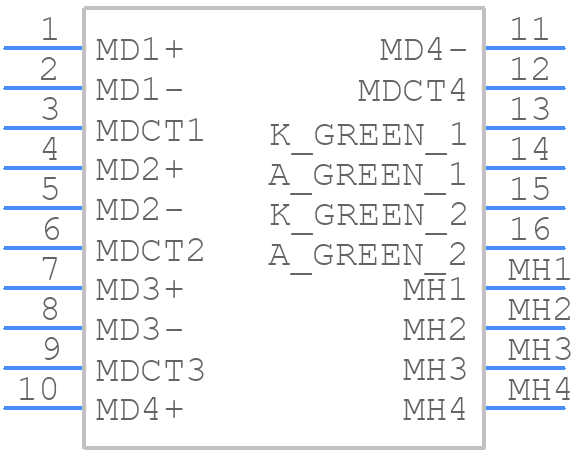J1L-0103NL - Yageo Group - PCB symbol