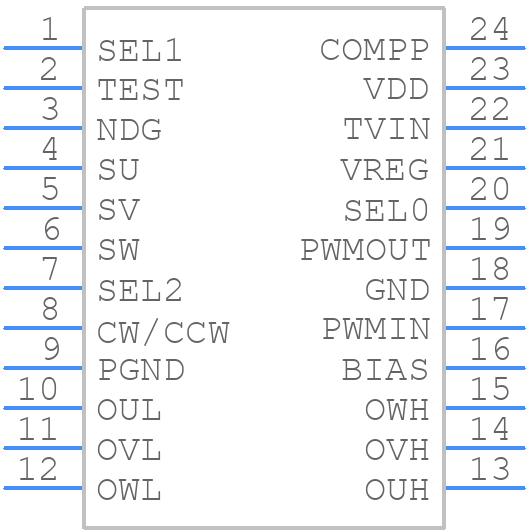 TB9067FNG - Toshiba - PCB symbol