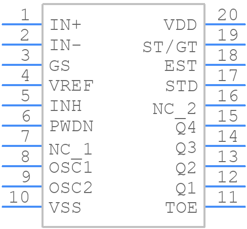 MT88L70ANR1 - Microchip - PCB symbol