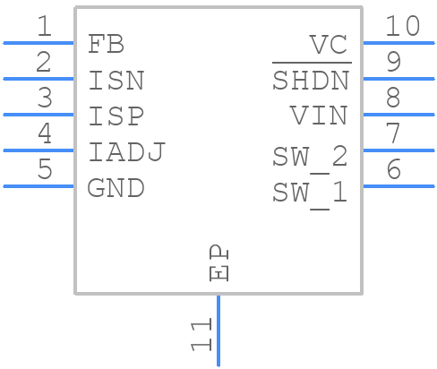 LT1618EDD#PBF - Analog Devices - PCB symbol