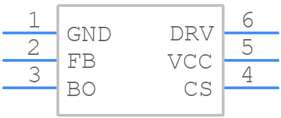 NCP1256ESN65T1G - onsemi - PCB symbol