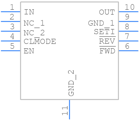 MAX17612CATB+ - Analog Devices - PCB symbol