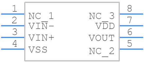 MCP6141-E/SNVAO - Microchip - PCB symbol