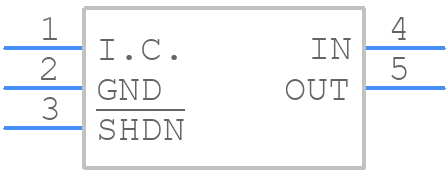 MAX6037BAUK12+T - Analog Devices - PCB symbol