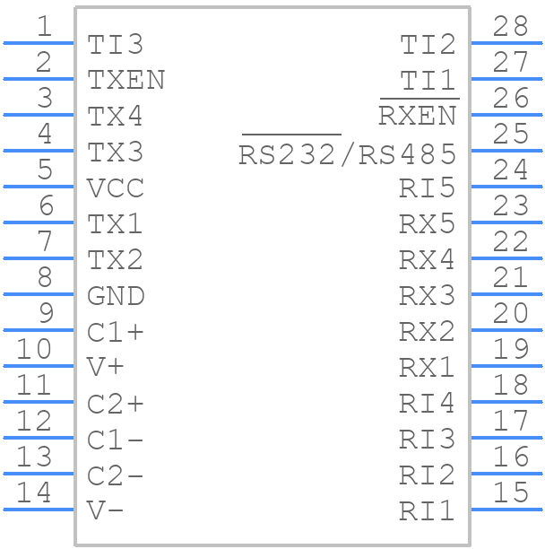 SP337EUEY-L - MaxLinear, Inc. - PCB symbol