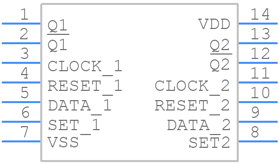 CD4013BCN - onsemi - PCB symbol