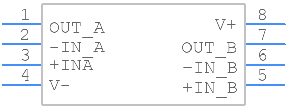OPA2343EA/2K5G4 - Texas Instruments - PCB symbol