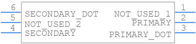 TCM1-63AX+ - Mini-Circuits - PCB symbol