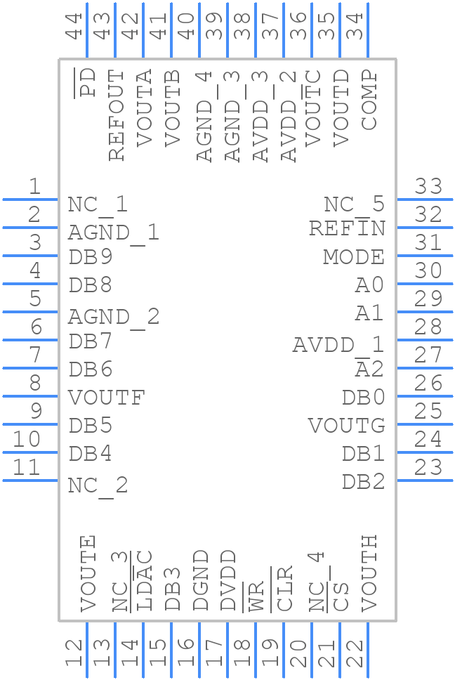 AD7809BSTZ - Analog Devices - PCB symbol