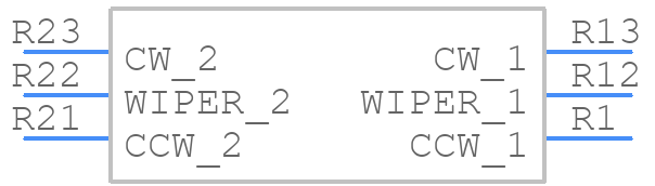 RK09712200HA - ALPS Electric - PCB symbol